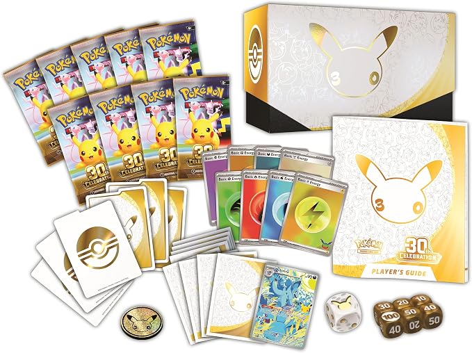 Pokémon TCG 30th Celebration Elite Trainer Box – 9 Booster Packs
