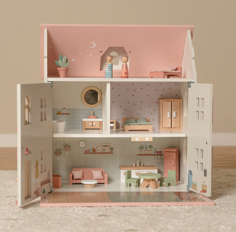 Little Dutch Wooden Dolls House With Furniture