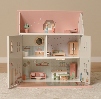 Little Dutch Wooden Dolls House With Furniture