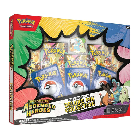 Pokémon Mega Evolution Ascended Heroes - First Partners Deluxe Pin Collection