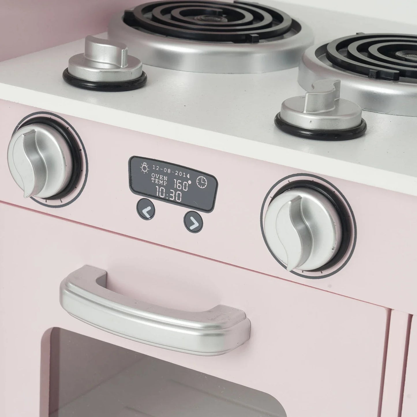 Kidoz Deluxe Wooden Play Kitchen with Accessories – Pink