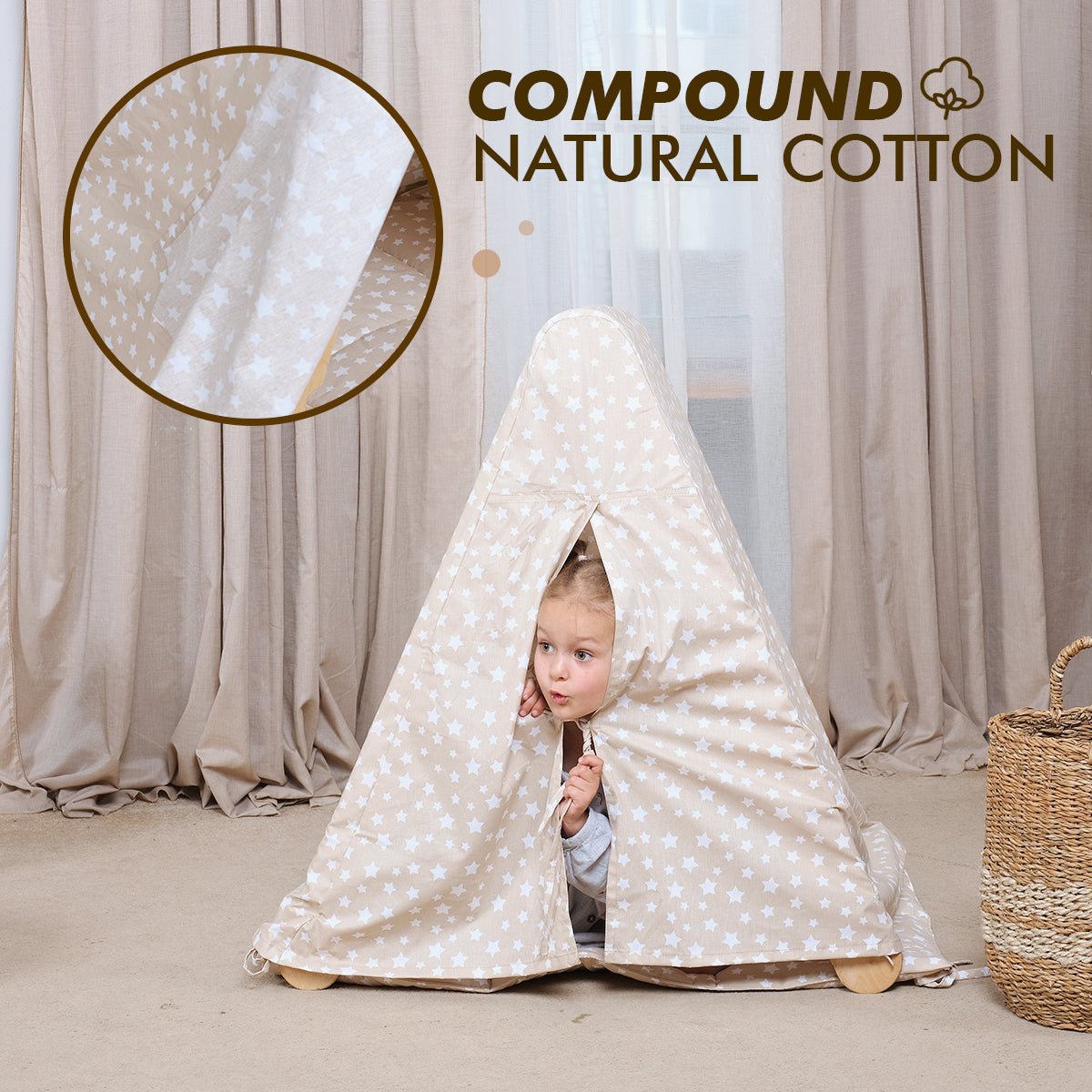 Play Tent Cover with Mat for Triangle Ladder