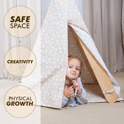 Play Tent Cover with Mat for Triangle Ladder